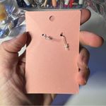 Handmade Goth red bat vampire Halloween earrings Photo 2