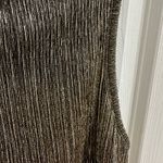 Connected Apparel Gold Shimmer Sleeveless Blouse Retro 1920's Flapper Top 8 M Photo 3