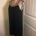 Karlie Black Swing Dress with Gold Collar Size M Perfect for Holidays Photo 3