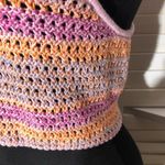 Cotton On  Crochet Crop Tank Top Pink Purple Medium Photo 6