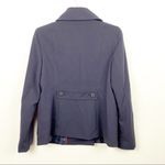 Liz Claiborne Navy Blue Double Breasted Lined Pea Coat, Size Medium Photo 1