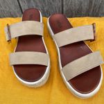 MIA  Two Strap Tan Espadrille Platform Sandal Size 9.5 Photo 0