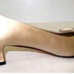 Notte Van Eli di Square Toe Beige Satin Shoes 6.5N Photo 3