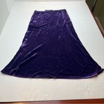 Polo Ralph Lauren Purple Velvet Womens 6 Midi to Maxi Skirt Pull Photo 13