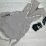 Vintage Victorian black and white stripe dress retro Halloween costume cosplay m Size M Photo 0