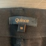 Quince  Black Ultra Stretch Ponte Cropped Wide Leg Pants Size 10 Minimalist Basic Photo 3