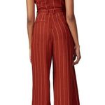 Three Floor  Rent the Runway Stripe one shoulder Margaux jumpsuit Sz 6 $360 Photo 2