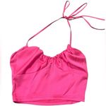 ASOS •  Halter crop cami top hot pink 4 Photo 1