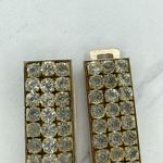 Faux Leather Rhinestone Buckle Stretch Cinch Belt Size Small S Womens Brown Photo 2