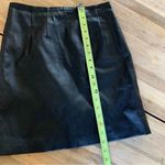 Topshop Black Vegan Leather Skirt 4 Photo 3
