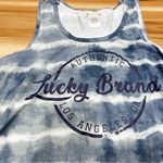 Lucky Brand Tie Dye Logo Racerback Tank Top Women’s Large Photo 1