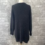 Evereve Black Cozy Open-Front Cardigan Sweater Photo 3