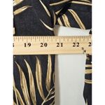Joie  Linen Blend Black Top Sz S Black Leaf Tunic Button Shirt Oversized Photo 6