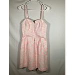 Anthropologie  Moulinette Soeurs Tweed Pasteque Dress Size 6 White Pink Wedding Photo 3