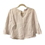 ZARA  FAUX PEARL POPLIN BLOUSE Photo 2