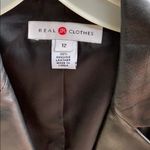 Real clothes leather blazer Size 12 Photo 1