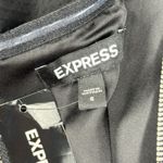 EXPRESS ‎ Shirt Womens 6 Black Peplum Romantic Feminine Neutral Dark Fairy Edgy Photo 4