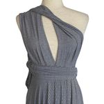 BUTTER BY NADIA Black and White Stripe Jersey Knit Versatile Dress One Size Size undefined Photo 6