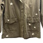 Sincerely Jules Bailey Green Embroidered Stars Denim Jacket Size XL Photo 4