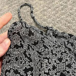 joe's jeans  100% Silk Black and White Patterned Tank Top Photo 3