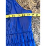  Zenergy Blue Vest Jacket Chicos Size 3 / US XL 16 Ruched Waist Full Zip Photo 5