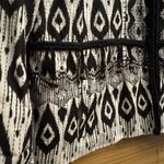 Chico's Chico’s Size 3 Or 16/18 Contrast Ikat Print Lounge Cotton Lightweight Jacket Photo 4