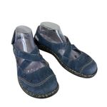 Rieker Daisy Blue Suede Cross Strap Comfort Walking Sandals Women's Size 41 9 Photo 1