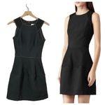 Reiss  Zaria-Sheer Stripe Dress - Black - US 2 Photo 1