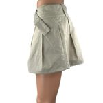 Peppermayo  Mooncharged Women's Beige Pleated Belted Casual Mini A-Line Skirt 4 Photo 1