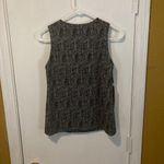 Toy G. women's size 40 IT (also US 4) stitched fabric sleeveless "belem" top Black Photo 1