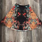 Bebe  EMB Printed A-line Fall Floral Tapestry Skirt Size 8 NEW Photo 4
