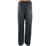 Mango MNG Women's Black Straight Wide Leg High Waist Denim Jeans Pants Size 6 Photo 2