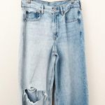 American Eagle  | Ripped Distressed Super High-Waisted Baggy Wide-Leg Jean | 8 Photo 1