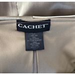 Cachet Vintage Style Champagne Gold Rosette Evening Gown Prom Formal Gala Midi 4 Photo 9