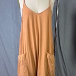 FP Movement Hot Shot Onesie L Toasted Coconut Slouchy Jumpsuit Comfy Loungewear Orange Size L Photo 10