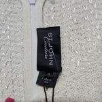 St. John Couture Dress Size 10 Cream Platinum Melange Bouclé Knit Sleeveless NWT Photo 4