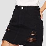 SheIn Black Jean Skirt Photo 0