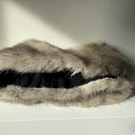 Vtg Authentic Mink Collar from 1950s/60s Good Used Condition Gray Photo 3