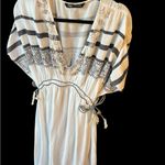 ZARA White and Black Patterned Maxi Dress Photo 2