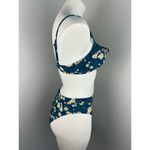 California Sunshine  Daisy Print High Waisted Bikini Small Photo 2