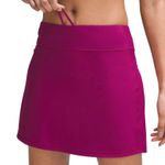 Lululemon Pace Rival Mid-Rise Skirt Skort Extra Long Magenta Purple Size 4 Photo 0