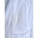 Helmut Lang 3/4 Sleeve Asymmetrical Zip Denim Moto Jacket White Women's Small Photo 7