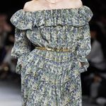 CELINE 2020 Off Shoulder Floral Print Dress Photo 7