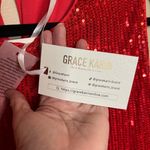 Grace Karin  Red Sparkly Fringe Sleeveless Crewneck Tassel Sequin Tank Photo 7