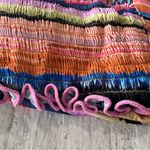 Hobie Smock This Way Bandeau Bikini Top NWT size Medium Striped Halter Neck Photo 2