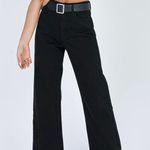 Princess Polly NWT Black High Waisted Wide Legged Jeans Photo 0