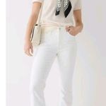 J. Crew 10" Billie Demi Boot Crop Jeans Cropped Kicked Leg Size 28 White AV717 Photo 0