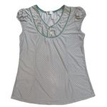 Y2K cute lightweight polka dot print sleeping shirt Multi Photo 5