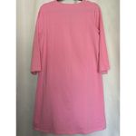 Lilly and Van Woman's Medium Lime Bubblegum Pink 3/4 Sleeve Tunic Dress Summer Photo 4