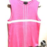Dress Barn - pink and white stripe color block knit Y2K M Photo 0